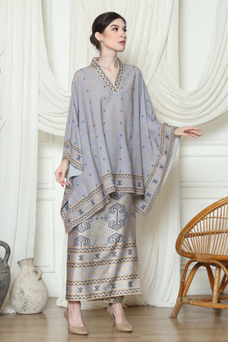 Ikat V-neck Sarong Set