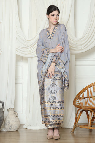 Ikat V-neck Sarong Set