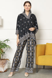 Kanzi Songket Pants Set Black