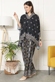 Kanzi Songket Pants Set Black