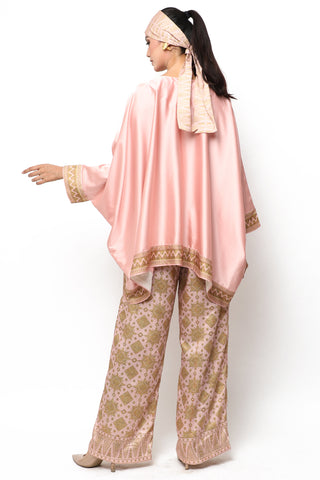 Kanzi Pink Tapis Tunik Set with Pants