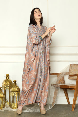 Long Sleeve Songket Kaftan