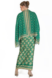 Kanzi Green Tunik Set with Sarong