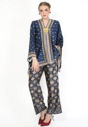 Kanzi Blue Tapis Tunik Set with Pants